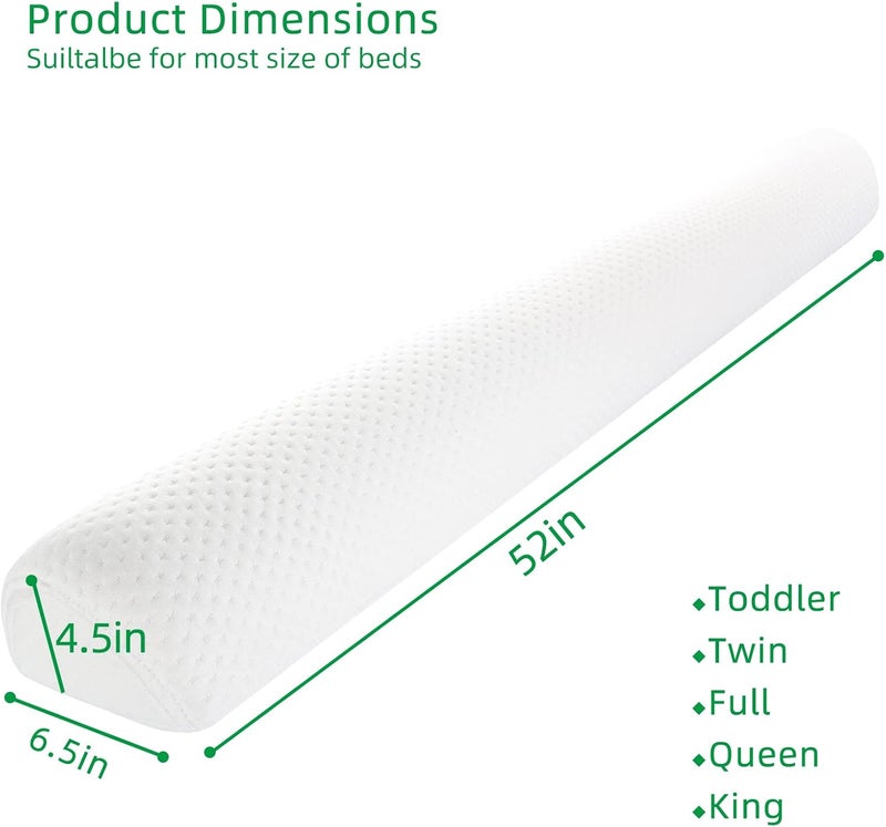 BBjixiang Toddler Bed Bumper, Foam Bed Rail for Toddlers, Bed Rail Bumper for Twin, Full, Queen and King Beds with Washable Cover 2-Pack - Image 3